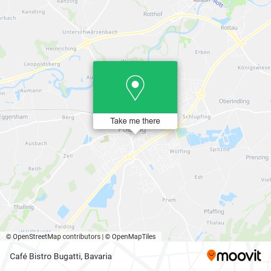 Café Bistro Bugatti map