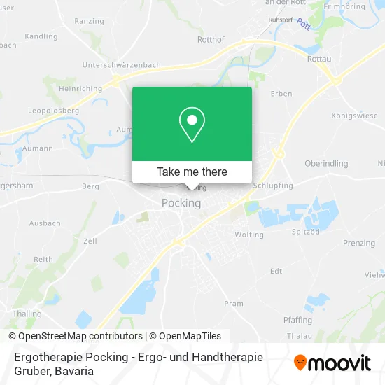 Карта Ergotherapie Pocking - Ergo- und Handtherapie Gruber