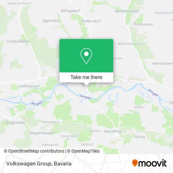 Карта Volkswagen Group