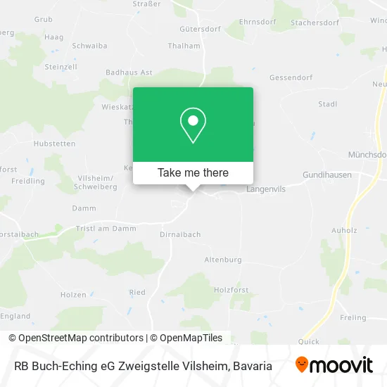 Карта RB Buch-Eching eG Zweigstelle Vilsheim