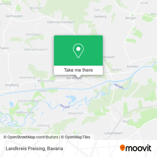 Карта Landkreis Freising