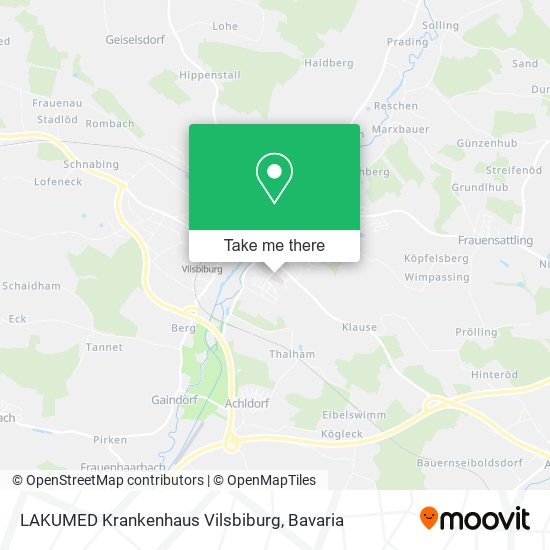 LAKUMED Krankenhaus Vilsbiburg map