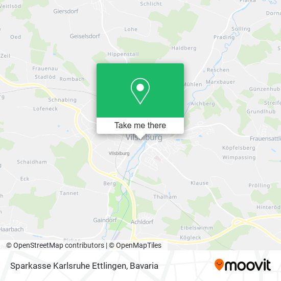 Sparkasse Karlsruhe Ettlingen map