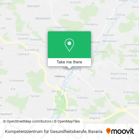 Карта Kompetenzzentrum für Gesundheitsberufe