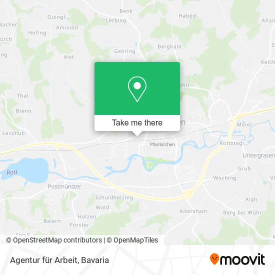 Карта Agentur für Arbeit