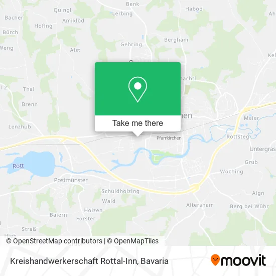 Карта Kreishandwerkerschaft Rottal-Inn