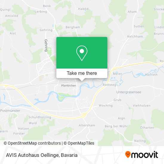 Карта AVIS Autohaus Oellinge
