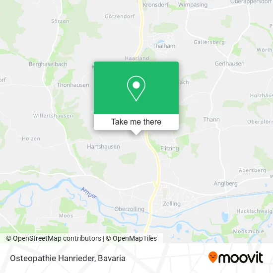 Карта Osteopathie Hanrieder