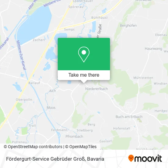 Карта Fördergurt-Service Gebrüder Groß