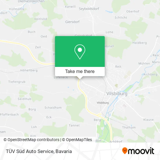 TÜV Süd Auto Service map