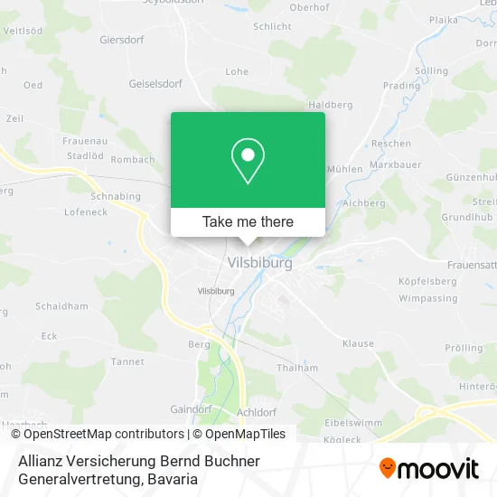 Карта Allianz Versicherung Bernd Buchner Generalvertretung