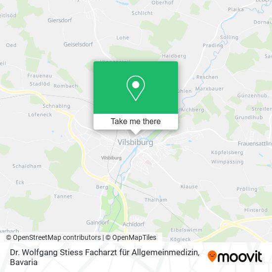 Dr. Wolfgang Stiess Facharzt für Allgemeinmedizin map