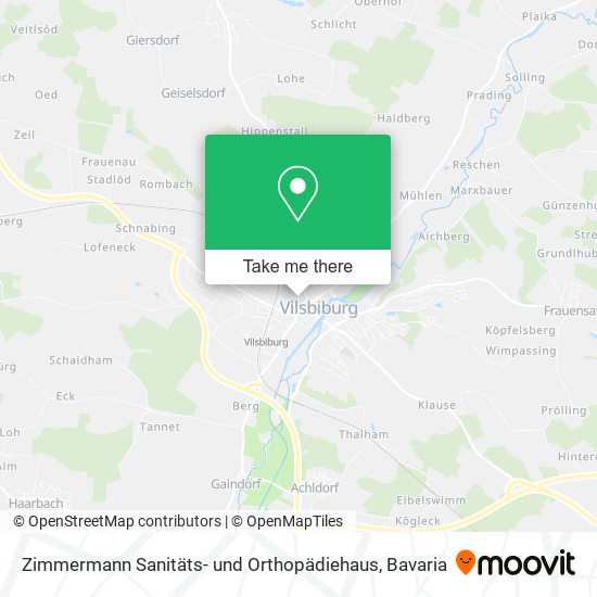 Zimmermann Sanitäts- und Orthopädiehaus map