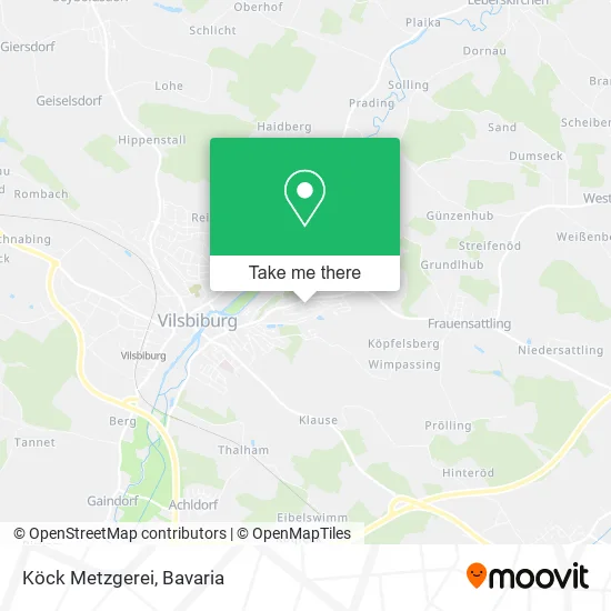 Карта Köck Metzgerei