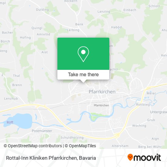 Rottal-Inn Kliniken Pfarrkirchen map