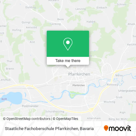 Карта Staatliche Fachoberschule Pfarrkirchen