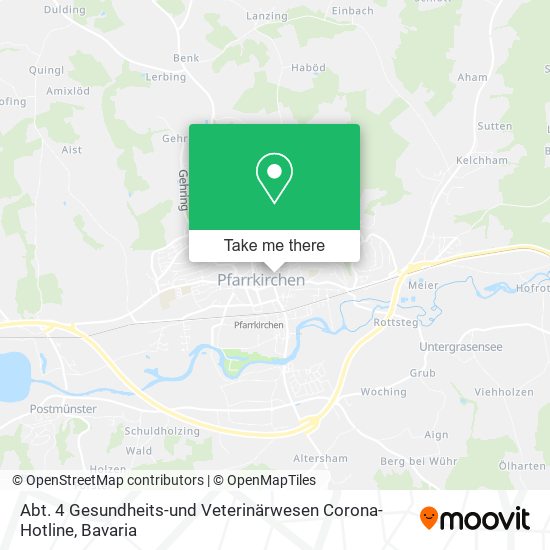 Abt. 4 Gesundheits-und Veterinärwesen Corona-Hotline map