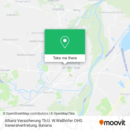 Карта Allianz Versicherung Th.U. W.Wallhöfer OHG Generalvertretung