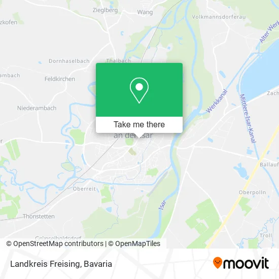 Карта Landkreis Freising