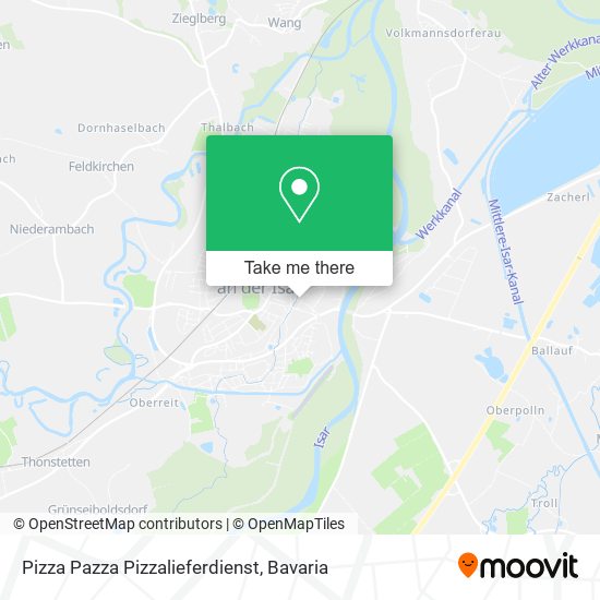 Pizza Pazza Pizzalieferdienst map