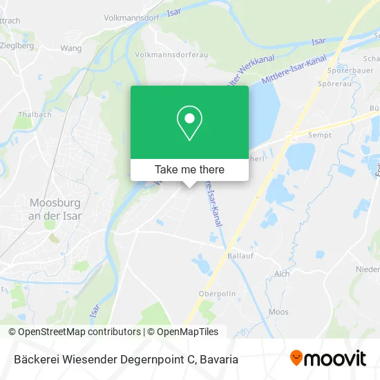 Карта Bäckerei Wiesender Degernpoint C