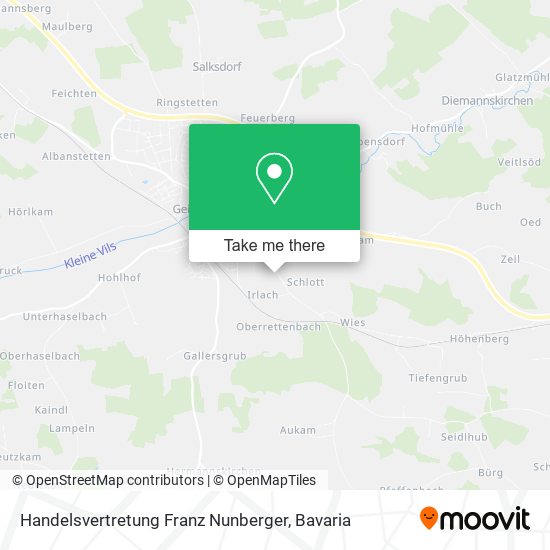 Handelsvertretung Franz Nunberger map