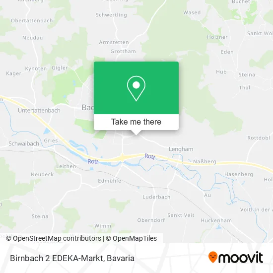Карта Birnbach 2 EDEKA-Markt