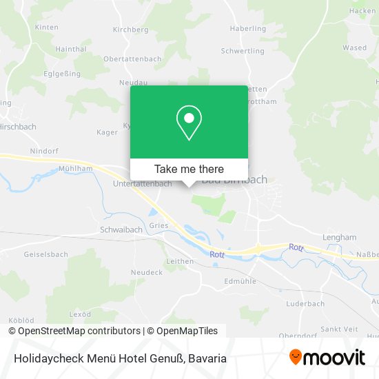 Holidaycheck Menü Hotel Genuß map