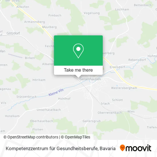 Карта Kompetenzzentrum für Gesundheitsberufe