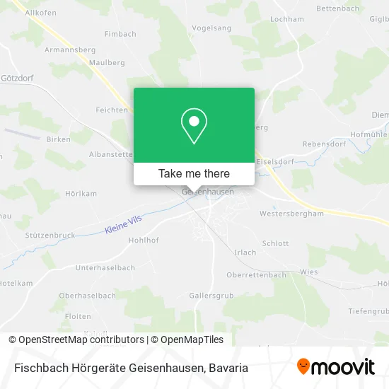 Карта Fischbach Hörgeräte Geisenhausen