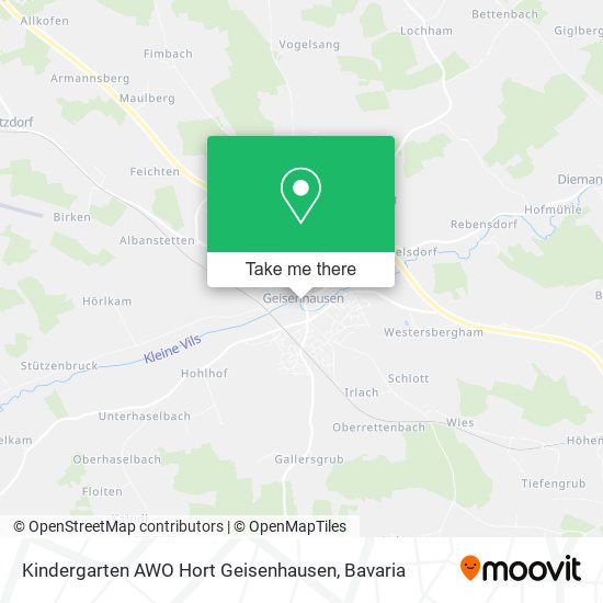 Kindergarten AWO Hort Geisenhausen map