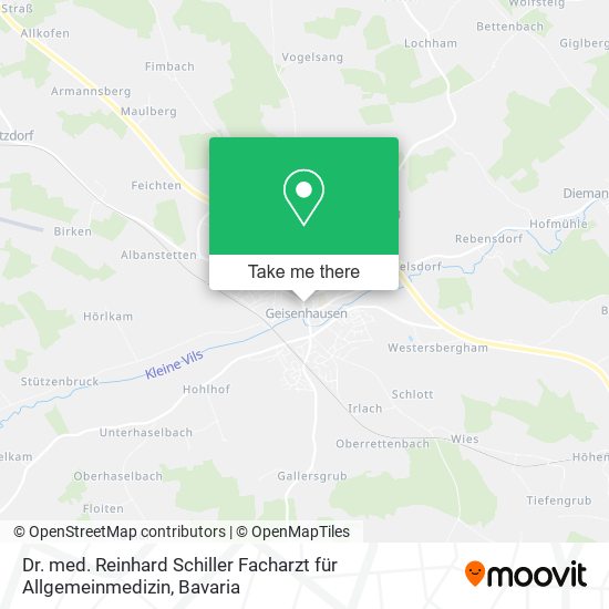 Dr. med. Reinhard Schiller Facharzt für Allgemeinmedizin map