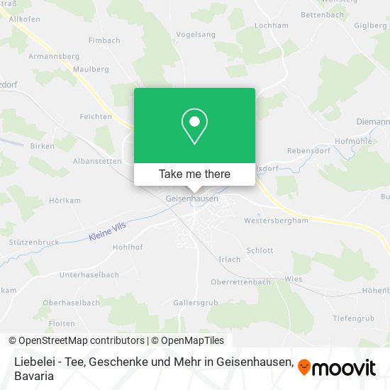 Liebelei - Tee, Geschenke und Mehr in Geisenhausen map