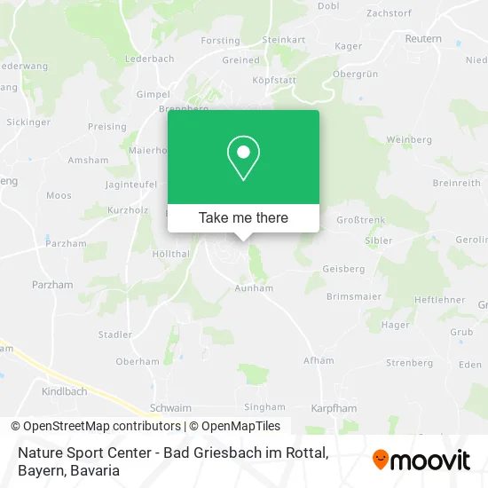Карта Nature Sport Center - Bad Griesbach im Rottal, Bayern