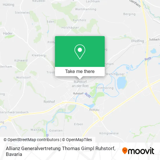 Карта Allianz Generalvertretung Thomas Gimpl Ruhstorf