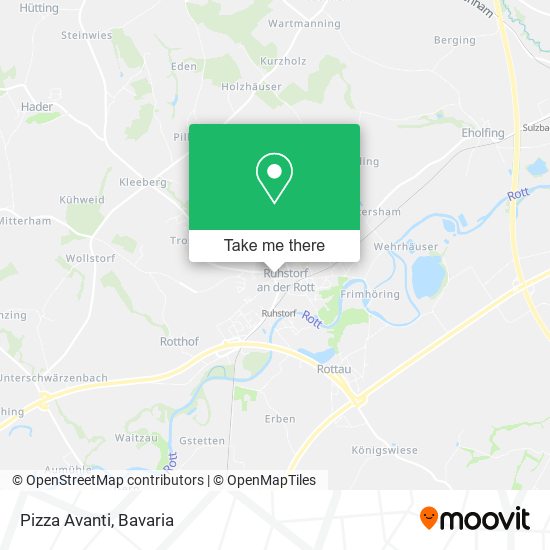 Pizza Avanti map