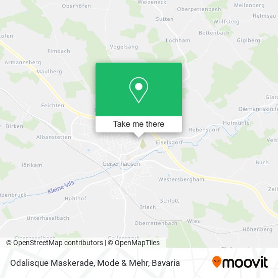 Odalisque Maskerade, Mode & Mehr map