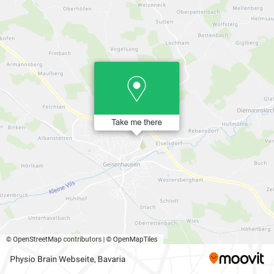 Карта Physio Brain Webseite