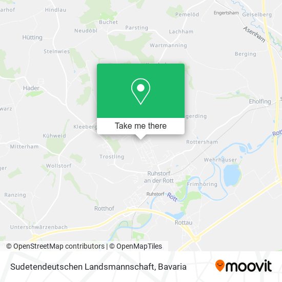 Sudetendeutschen Landsmannschaft map