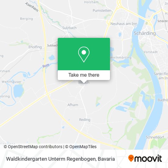 Waldkindergarten Unterm Regenbogen map