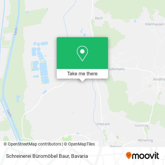 Schreinerei Büromöbel Baur map