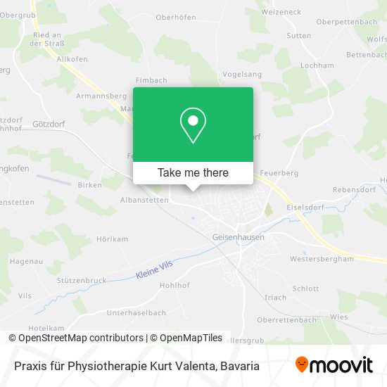 Praxis für Physiotherapie Kurt Valenta map