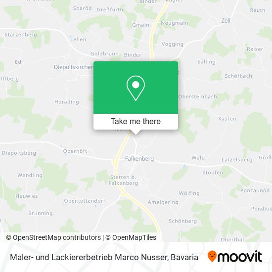Maler- und Lackiererbetrieb Marco Nusser map