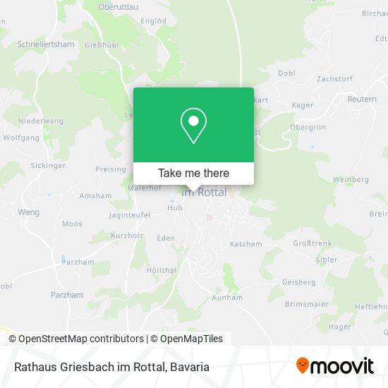 Rathaus Griesbach im Rottal map