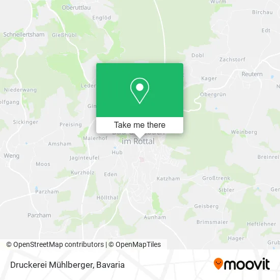Druckerei Mühlberger map