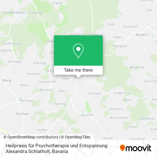 Карта Heilpraxis für Psychotherapie und Entspannung Alexandra Schlatholt