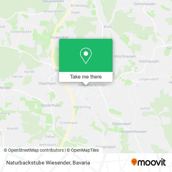 Naturbackstube Wiesender map