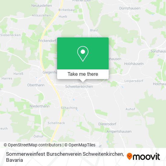 Sommerweinfest Burschenverein Schweitenkirchen map