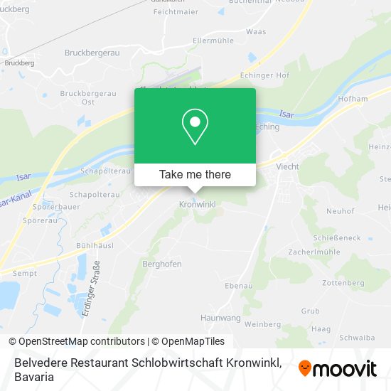 Belvedere Restaurant Schlobwirtschaft Kronwinkl map