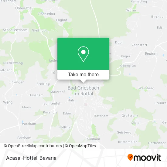 Карта Acasa -Hottel